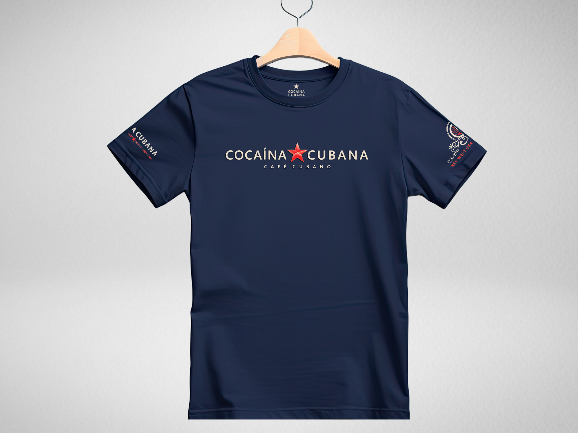 T-shirt Noir Graphique Cubatabaco La Havane Cuba, Fabriqué Main, Taille L